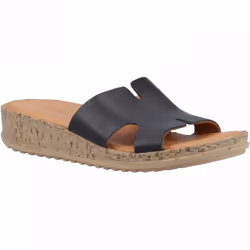 ) Eloise | Black | Womens Mule Sandals - 4 (Adults'