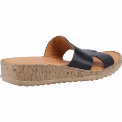 ) Eloise | Black | Womens Mule Sandals - 4 (Adults'
