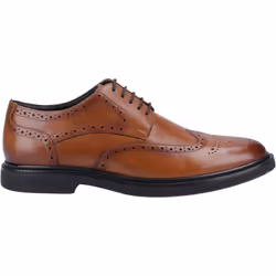) Hush Puppies Kingston Leather Men's Tan Brogues Shoes - Brown, 9 (Adults'