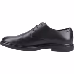 ) Hush Puppies Kye Leather Men's Black Lace-Up Shoes - Black, 9 (Adults'