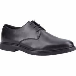 ) Hush Puppies Kye Leather Men's Black Lace-Up Shoes - Black, 10 (Adults'