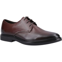 ) Hush Puppies Kye Leather Men's Chocolate Lace-Up Shoes - Brown, 12 (Adults'