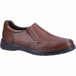 ) Hush Puppies Matthew Leather Men's Brown Loafers - Brown, 12 (Adults'