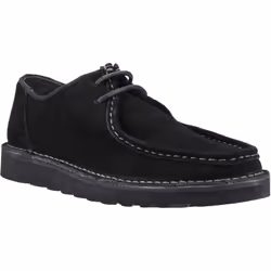 ) Hush Puppies Otis Suede Men's Black Lace-Up Shoes - Black, 7 (Adults'