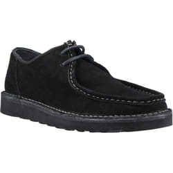 ) Hush Puppies Otis Suede Men's Black Lace-Up Shoes - Black, 8 (Adults'