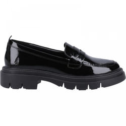 ) Reece | Black | Women's Slip On Loafers - 3 (Adults'