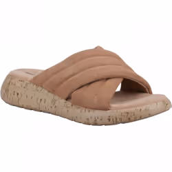 ) Sarah | Tan | Womens Slides - 7 (Adults'