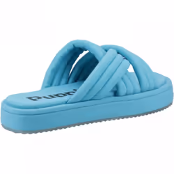 ) Sienna | Turquoise | Womens Slides - 8 (Adults'