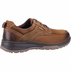 ) Hush Puppies Percy Leather Men's Tan Lace-Up Shoes - Brown, 6 (Adults'