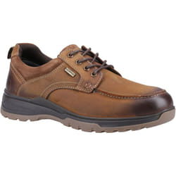 ) Hush Puppies Percy Leather Men's Tan Lace-Up Shoes - Brown, 12 (Adults'
