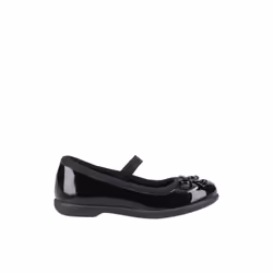 Hush Puppies BETTY PATENT JNR Girls Shoes Black - UK 13, Black