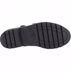 , Black) Ella Patent Senior Black Girls Buckle School Shoes - 4 (Adults'