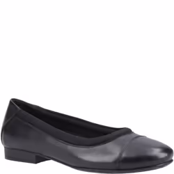Hush Puppies EMMA Girls Leather School Shoes Black - UK 3, Black
