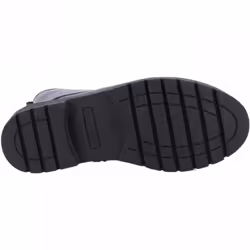 , Black) Lauren Patent Senior Black Girls Lace & Zip School Shoes - 4 (Adults'