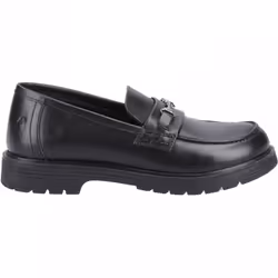 , Black) Lydia Senior Black Girls Slip On School Shoes - 7 (Adults'