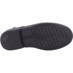 ) Hush Puppies Tommy Senior Leather Boys's Black Shoes - Black, 3 (Adults'