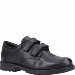 Hush Puppies BARRY Boys School Shoes Black - UK 4, Black