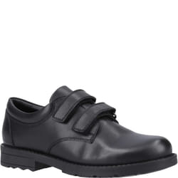Hush Puppies BARRY Boys School Shoes Black - UK 5, Black