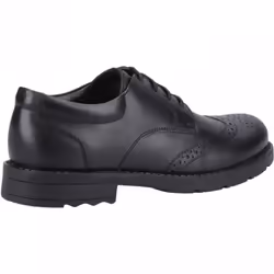 , Black) Brian Junior Black Boys Lace Up School Shoes - 10 (Children's