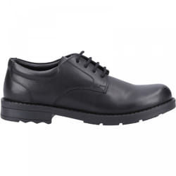 Bruno Senior | Black | Boy's Lace Up School Shoes