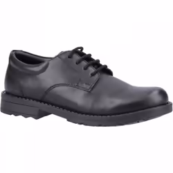 Bruno Senior | Black | Boy's Lace Up School Shoes