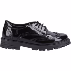 Hush Puppies Maxine Patent School Shoes Junior Girls - 10