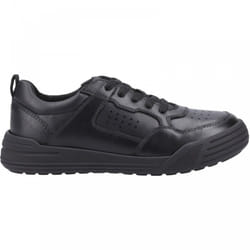, Black) Shane Junior Black Boys Lace Up School Shoes - 10 (Children's