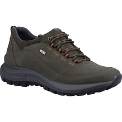 ) Cotswold Dumbleton Leather Men's Khaki Lace-Up Shoes - Brown, 12 (Adults'