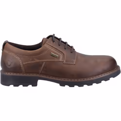 ) Cotswold Tadwick Leather Men's Dark Tan Lace-Up Shoes - Brown, 9 (Adults'