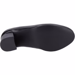 ) Hush Puppies Anna Wide Leather Women's Black Heels - Black, 3 (Adults'