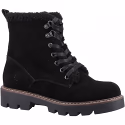 ) Aurelia | Black | Women's Chunky Sole Ankle Boots - 4 (Adults'