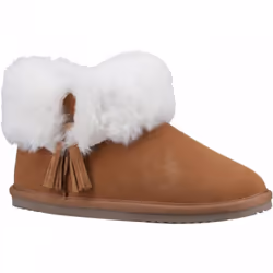 ) Ayana | Tan | Women's Cosy Boot Slippers - 3 (Adults'