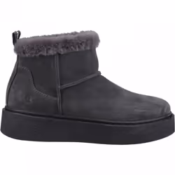 ) Becca | Charcoal | Women's Casual Ankle Boots - 4 (Adults'
