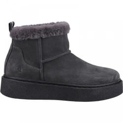 ) Becca | Charcoal | Women's Casual Ankle Boots - 4 (Adults'