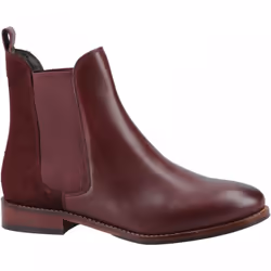 ) Colette | Bordeaux | Womens Chelsea Style Boot - 6 (Adults'