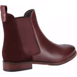 ) Colette | Bordeaux | Womens Chelsea Style Boot - 6 (Adults'