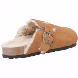 ) Jade | Tan | Women's Slip On Mule Slippers - 6 (Adults'