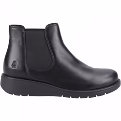 ) Leonie | Black | Women's Pull On Chelsea Boots - 4 (Adults'