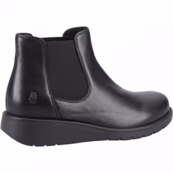 ) Leonie | Black | Women's Pull On Chelsea Boots - 4 (Adults'