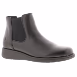 ) Hush Puppies Womens Boots Ankle Leonie Leather Slip On black UK Size - Black, 5 (Adults'