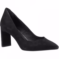 ) Olivia | Black | Women's Simple Court Shoes - 4 (Adults'