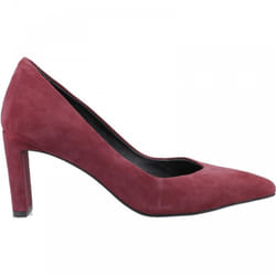 ) Olivia | Bordeaux | Women's Simple Court Shoes - 6 (Adults'