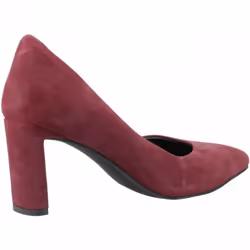 ) Olivia | Bordeaux | Women's Simple Court Shoes - 8 (Adults'