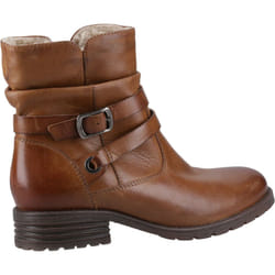 ) Hush Puppies Piper Leather Women's Tan Boots - Brown, 3 (Adults'