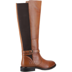 ) Hush Puppies Victoria Leather Women's Tan Boots - Brown, 3 (Adults'