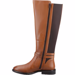 ) Hush Puppies Victoria Leather Women's Tan Boots - Brown, 5 (Adults'