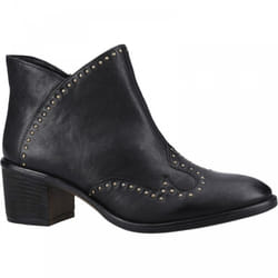 ) Waverly | Black | Women's Studded Ankle Boots - 7 (Adults'
