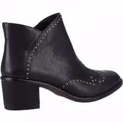 ) Waverly | Black | Women's Studded Ankle Boots - 7 (Adults'