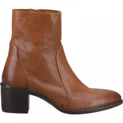 ) Winona | Tan | Women's Western Style Leather Ankle Boots - 5 (Adults'