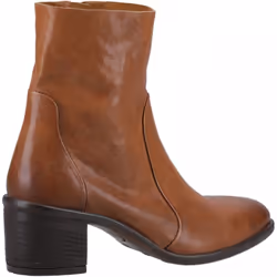 ) Winona | Tan | Women's Western Style Leather Ankle Boots - 6 (Adults'